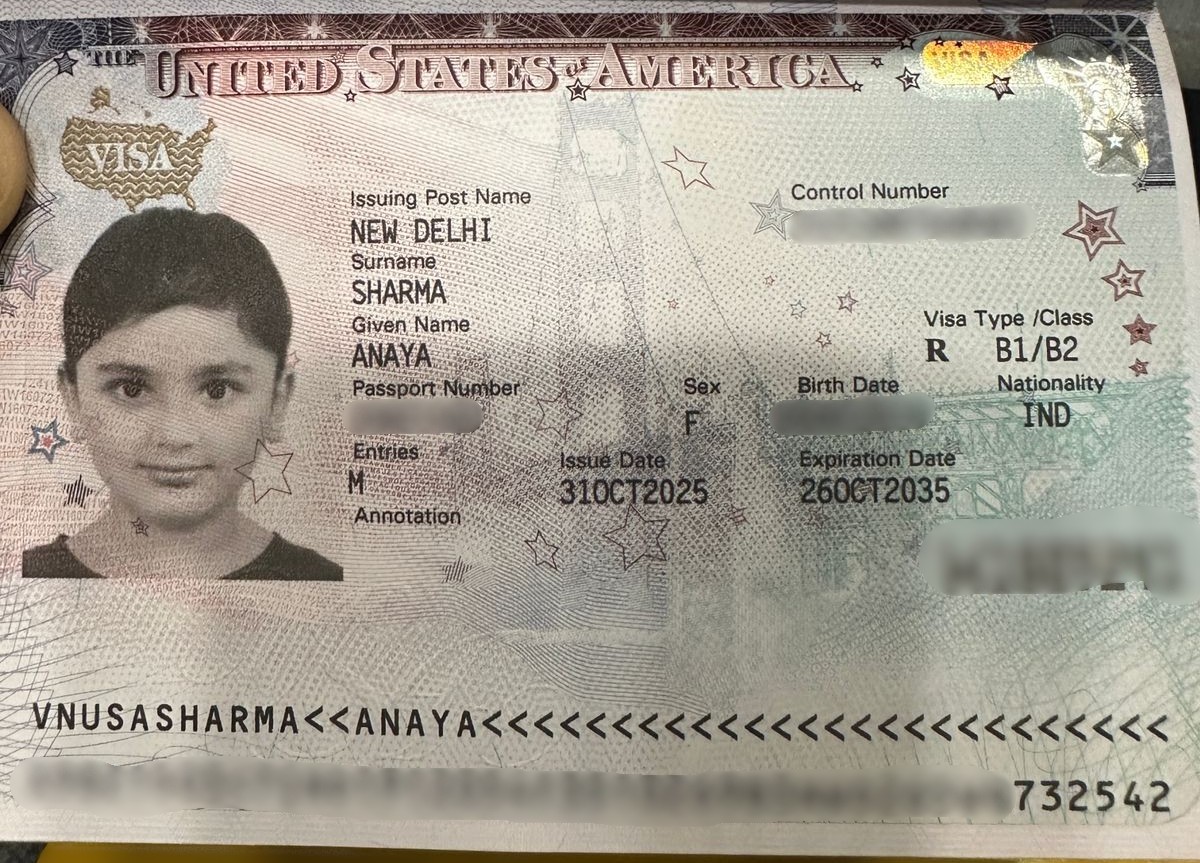 Anaya Sharma Visa